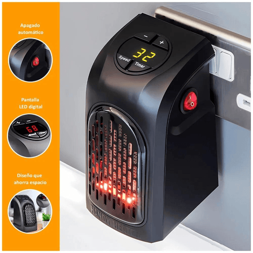 Mini Calefactor Portátil con Pantalla LED 🔥