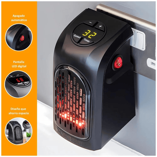 Mini Calefactor Portátil con Pantalla LED 🔥